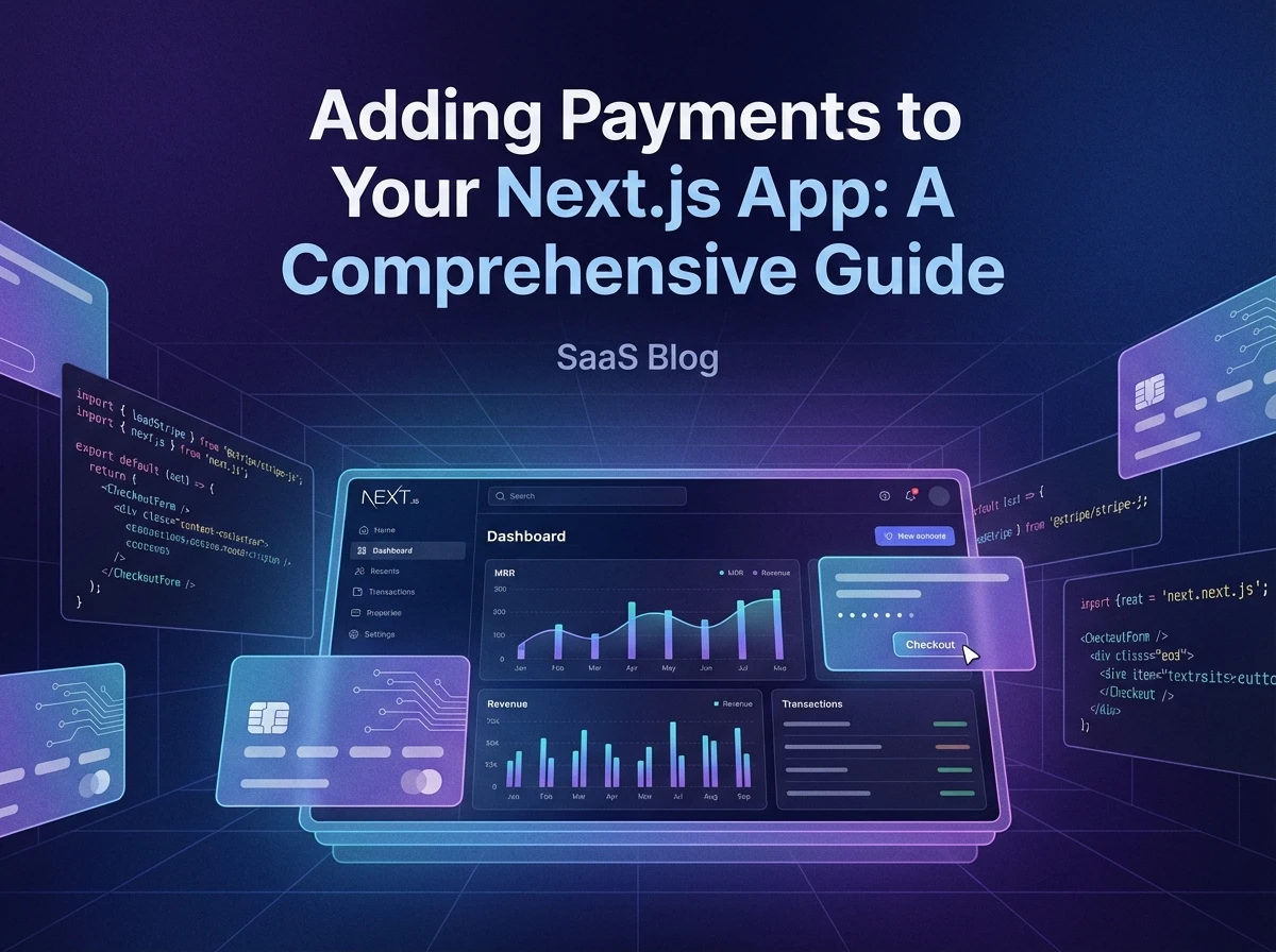 How to Add Payments to a Next.js App in 2026