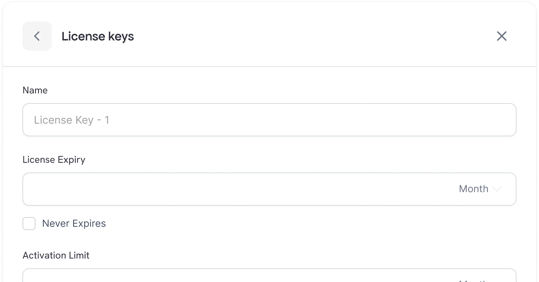 Automatic Key Generation