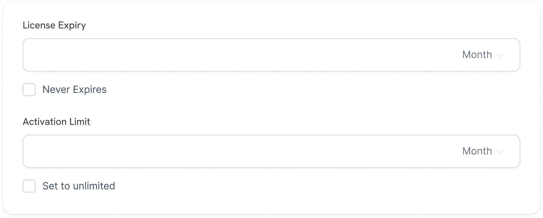 Custom Expiry & Limits