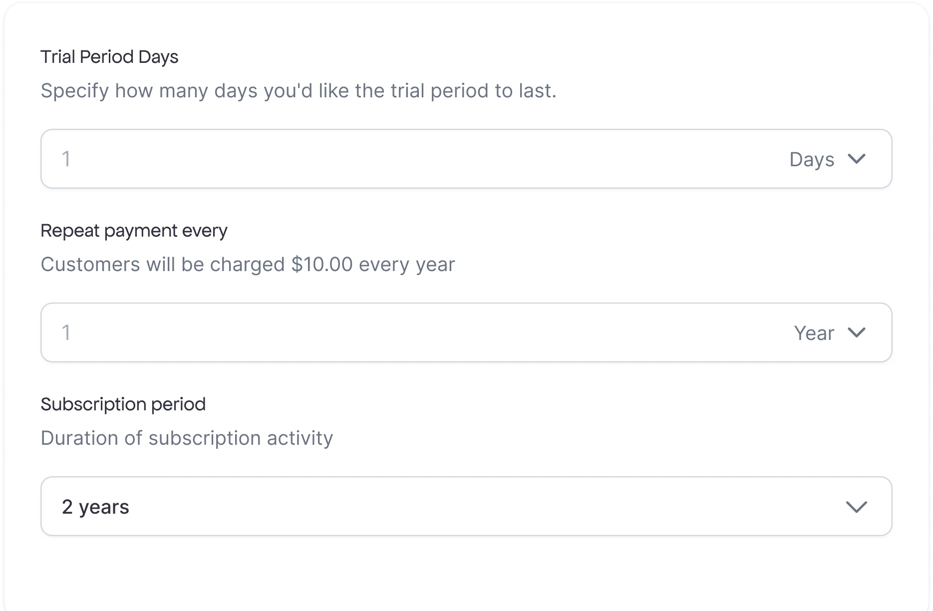 Flexible Billing Cycles