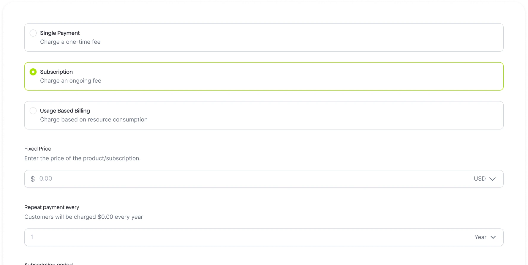 Flexible Billing Models