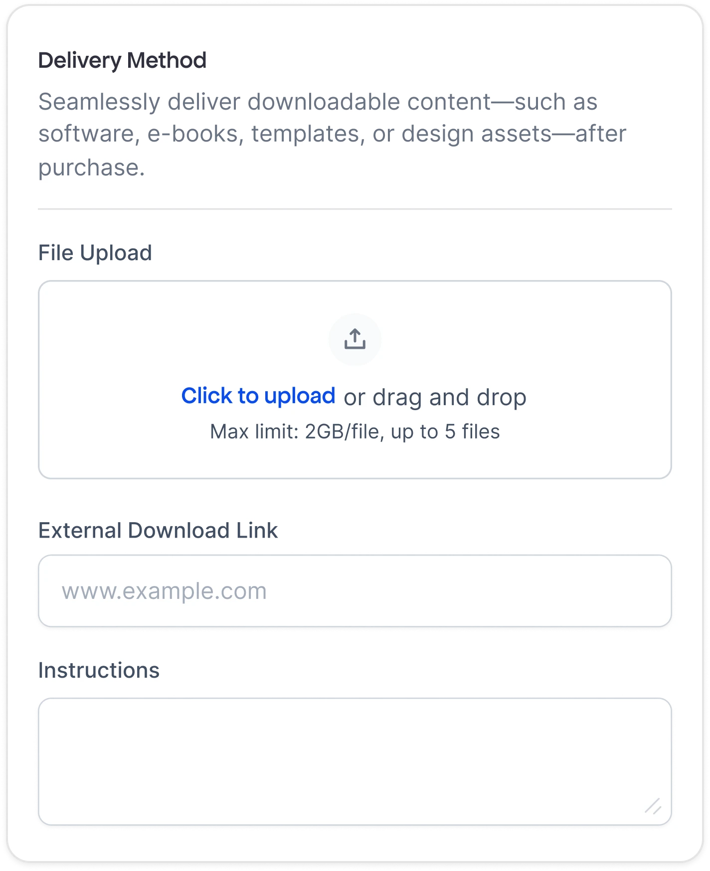 Deliver Digital Products Instantly
