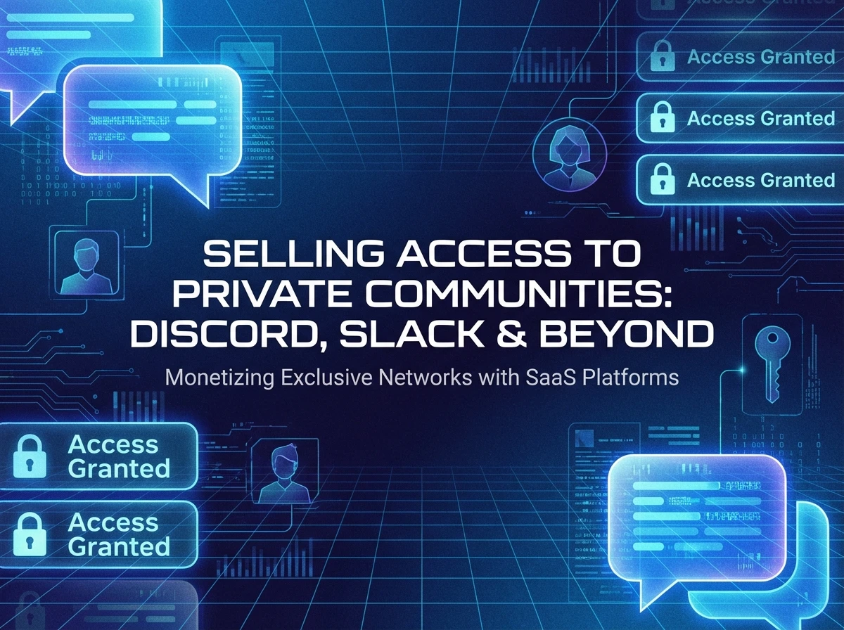 How to Sell Access to a Private Community (Discord, Circle, Slack)