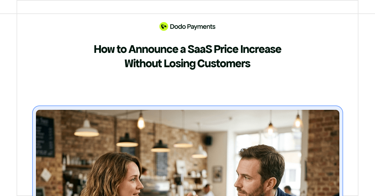 How to Announce a SaaS Price Increase Without Losing Customers | Dodo ...