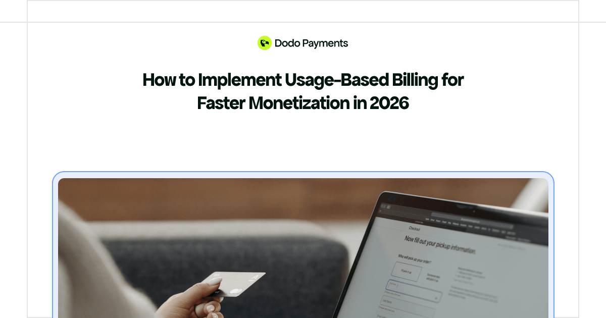 How to Implement Usage-Based Billing for Faster Monetization in 2026 ...