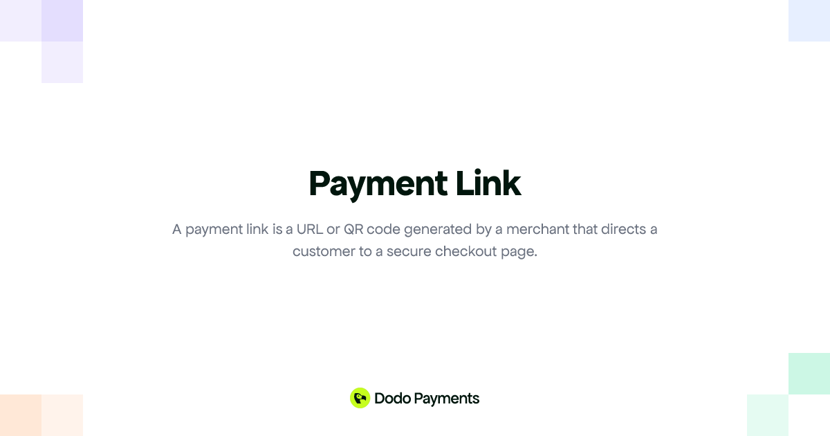 Payment Link | Dodo Payments