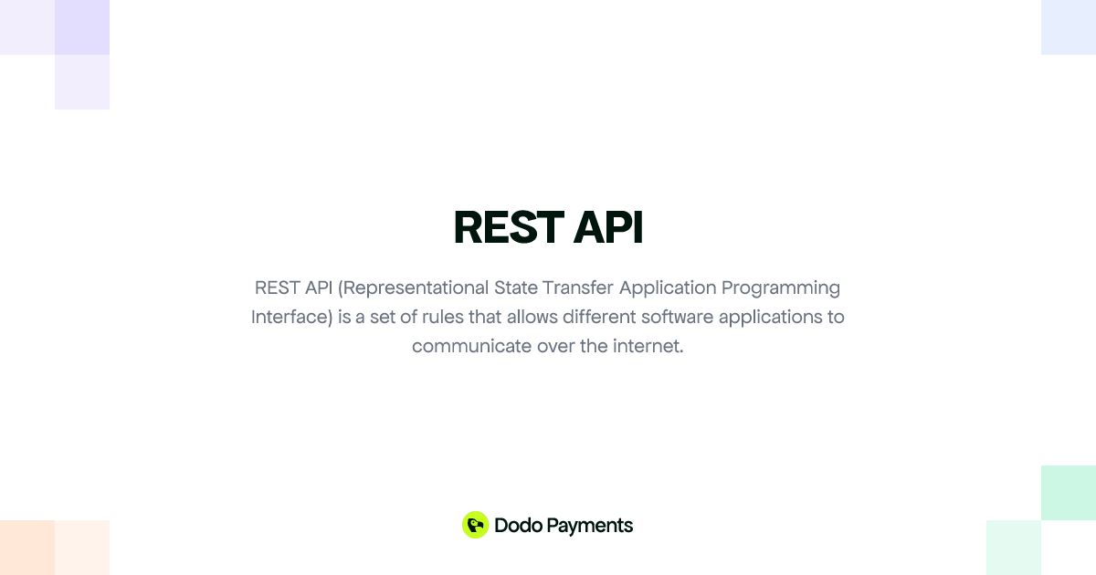 REST API | Dodo Payments