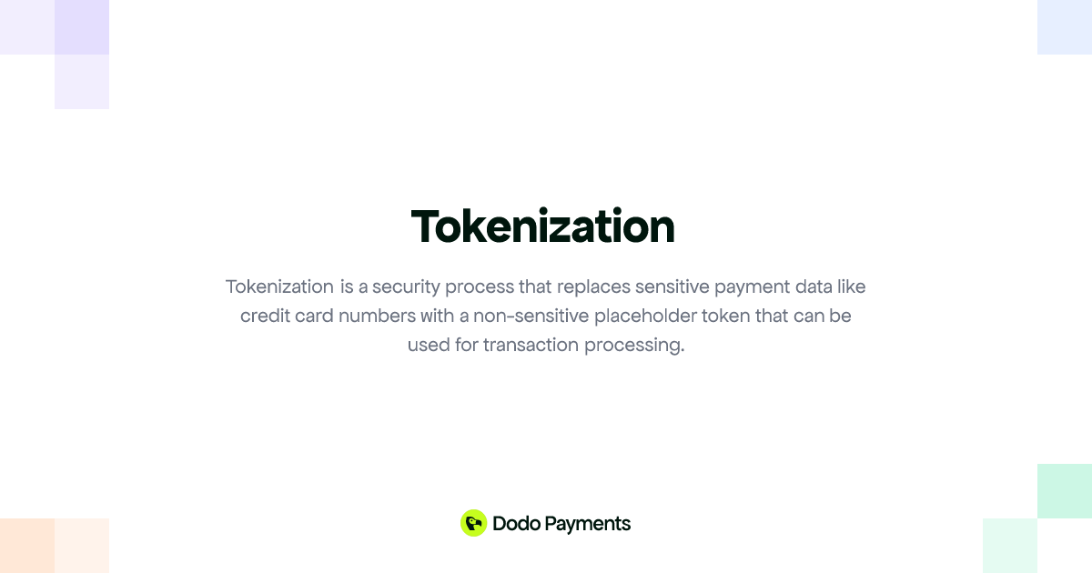 Tokenization | Dodo Payments