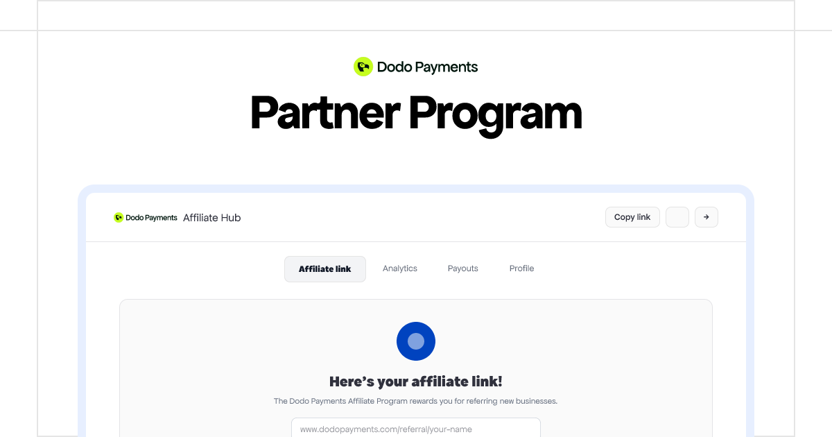 Partner Program | Dodo Payments